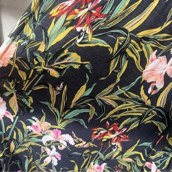MAEVE x ANTHROPOLOGIE Gabriela Ruffled Faded Tropical Floral Maxi Dress - Picture 9 of 14